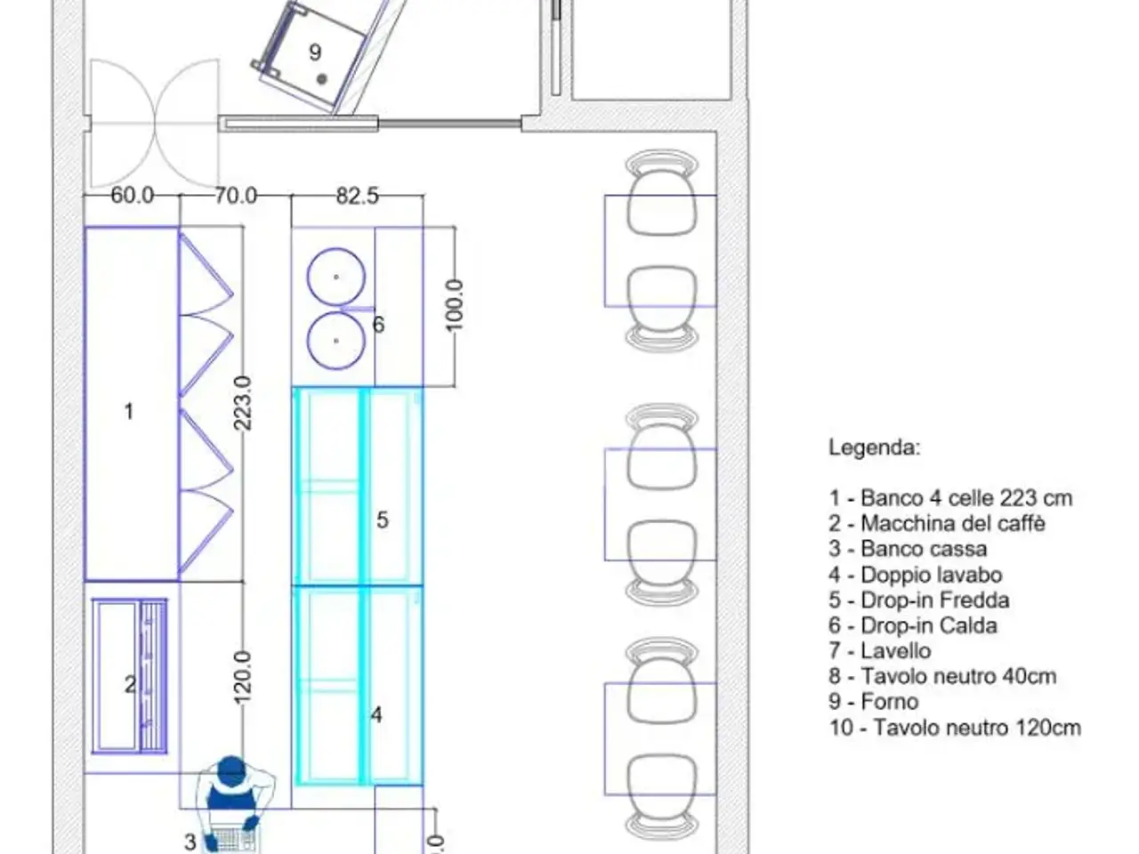 Negozio in Via Francesco Paolotti 43, Martina Franca, {3} - Planimetria 1
