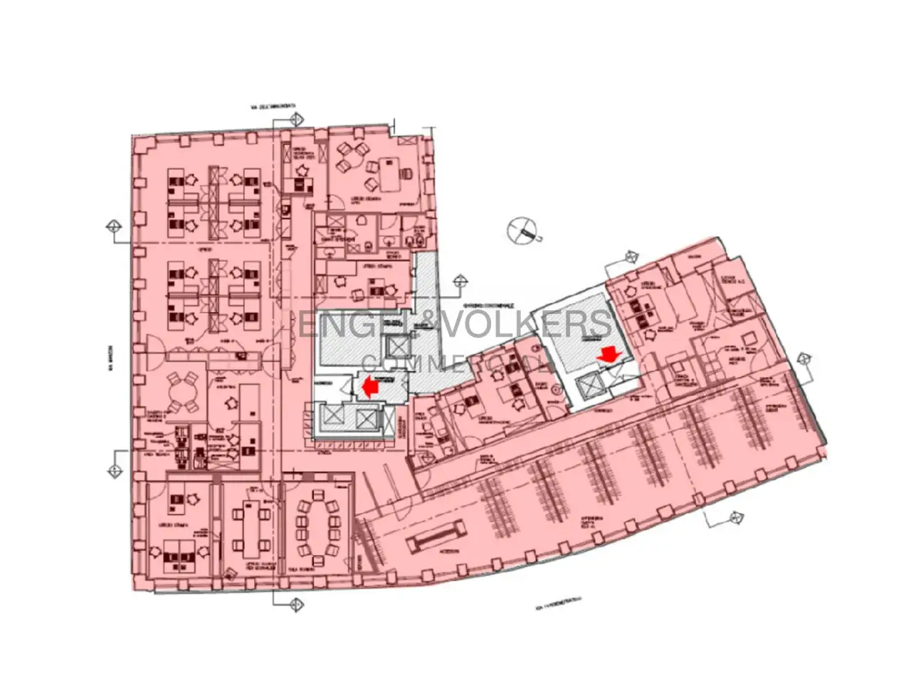 Ufficio in Via dell'Annunciata, Milano, {3} - Planimetria 1
