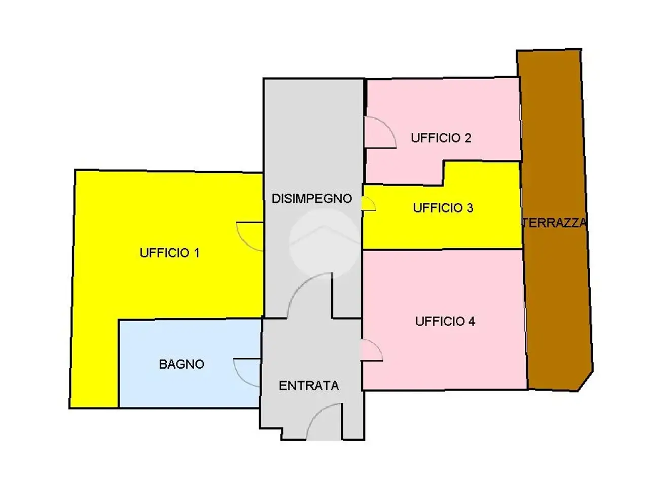 Ufficio in Via Carolina Romani 2, Bresso, {3} - Planimetria 1
