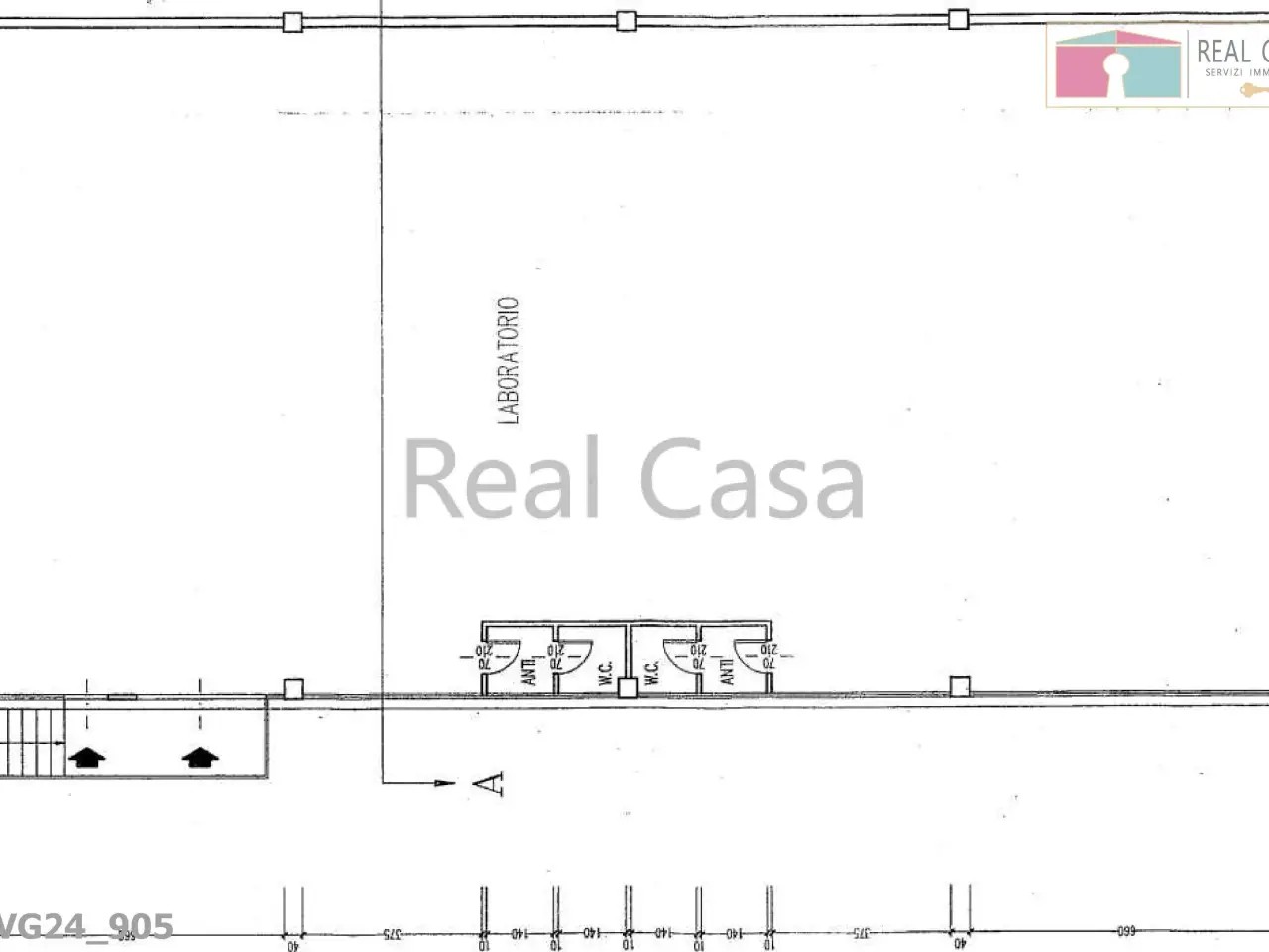 Palazzina commerciale in Via del Monastero, Modena, {3} - Planimetria 1