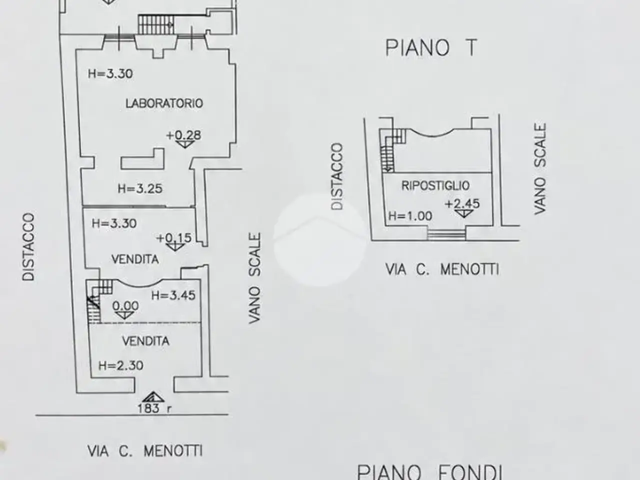 Negozio in Via Ciro Menotti 183, Genova, {3} - Planimetria 1