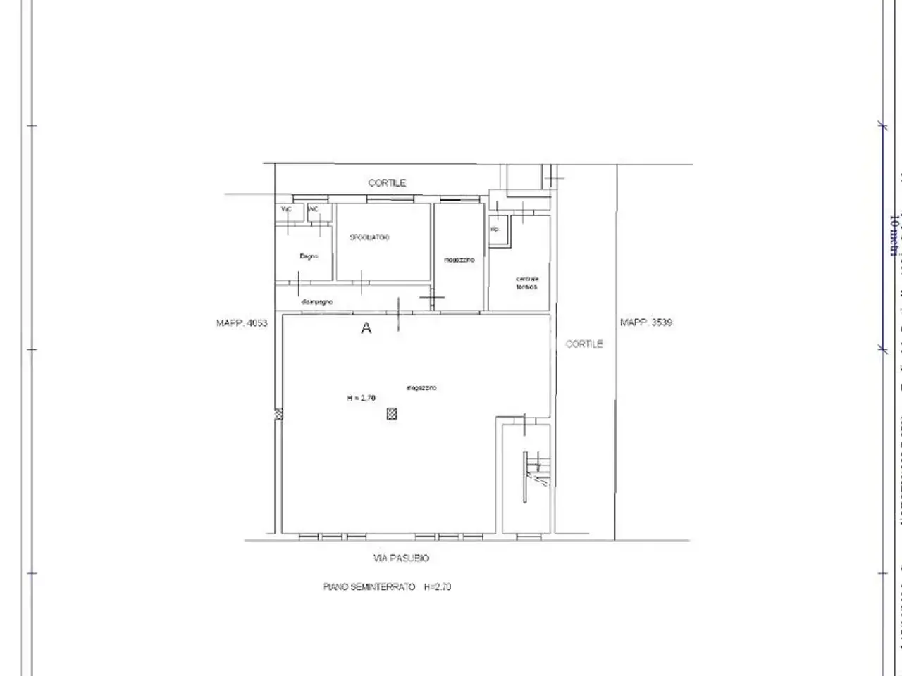 Magazzino in Via Pasubio 10, Vigevano, {3} - Planimetria 1