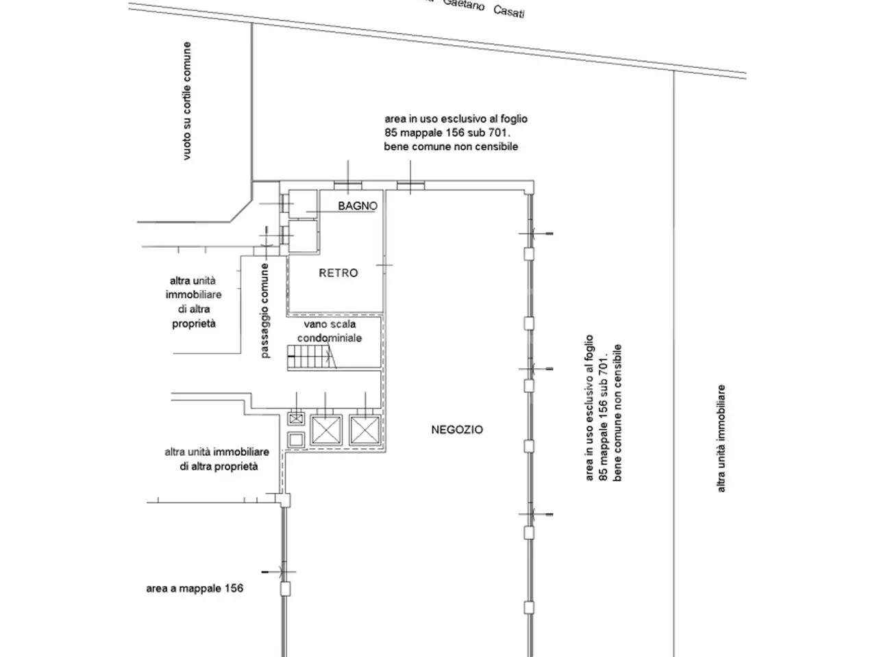 Negozio in Via Borgazzi  13, Monza, {3} - Planimetria 1