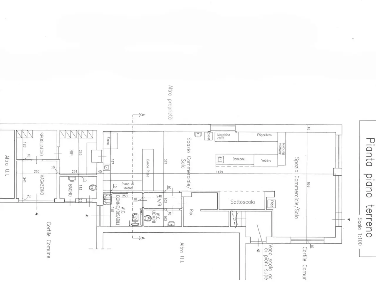 Negozio in Via Piscina  63, Scalenghe, {3} - Planimetria 1