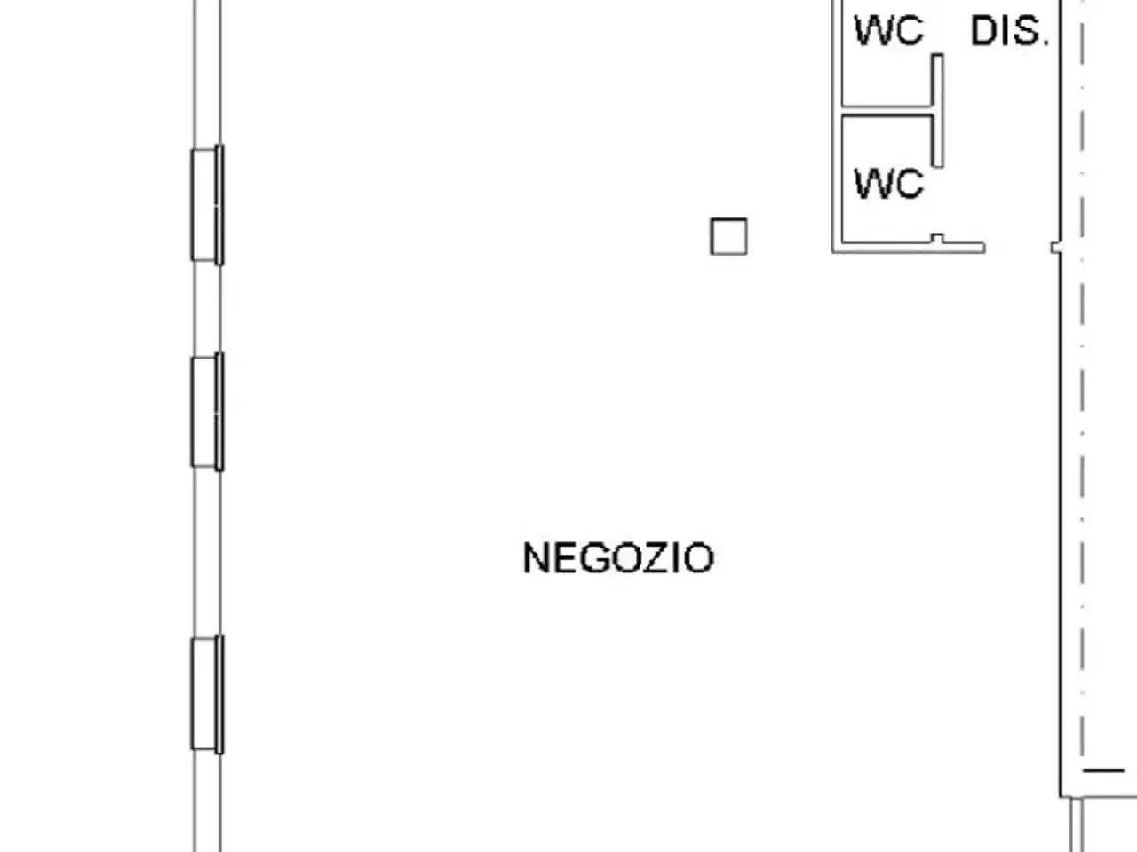 Negozio in Via Sant'Anna, Villongo, {3} - Planimetria 1