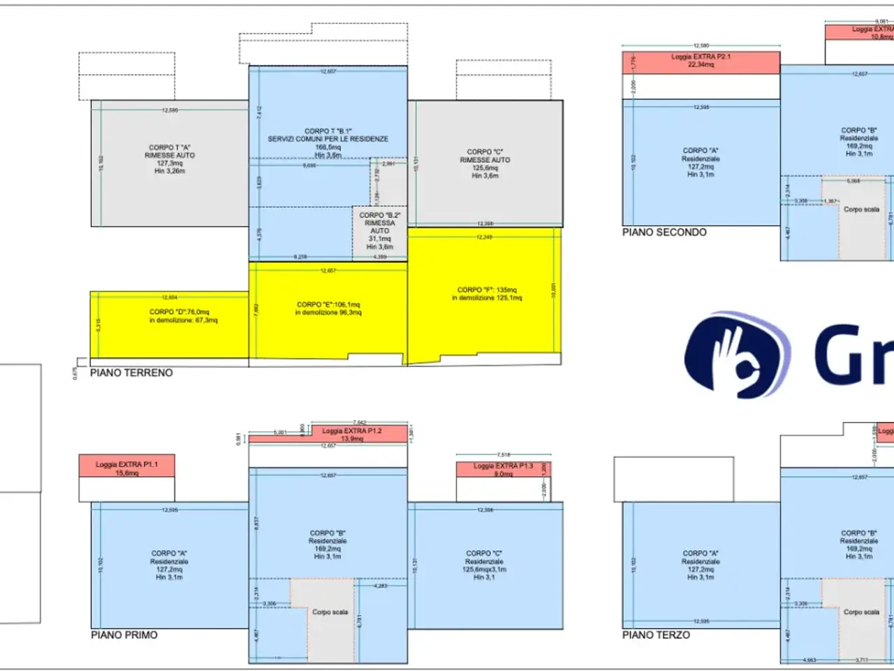 Palazzina commerciale in , Chianciano Terme, {3} - Planimetria 1