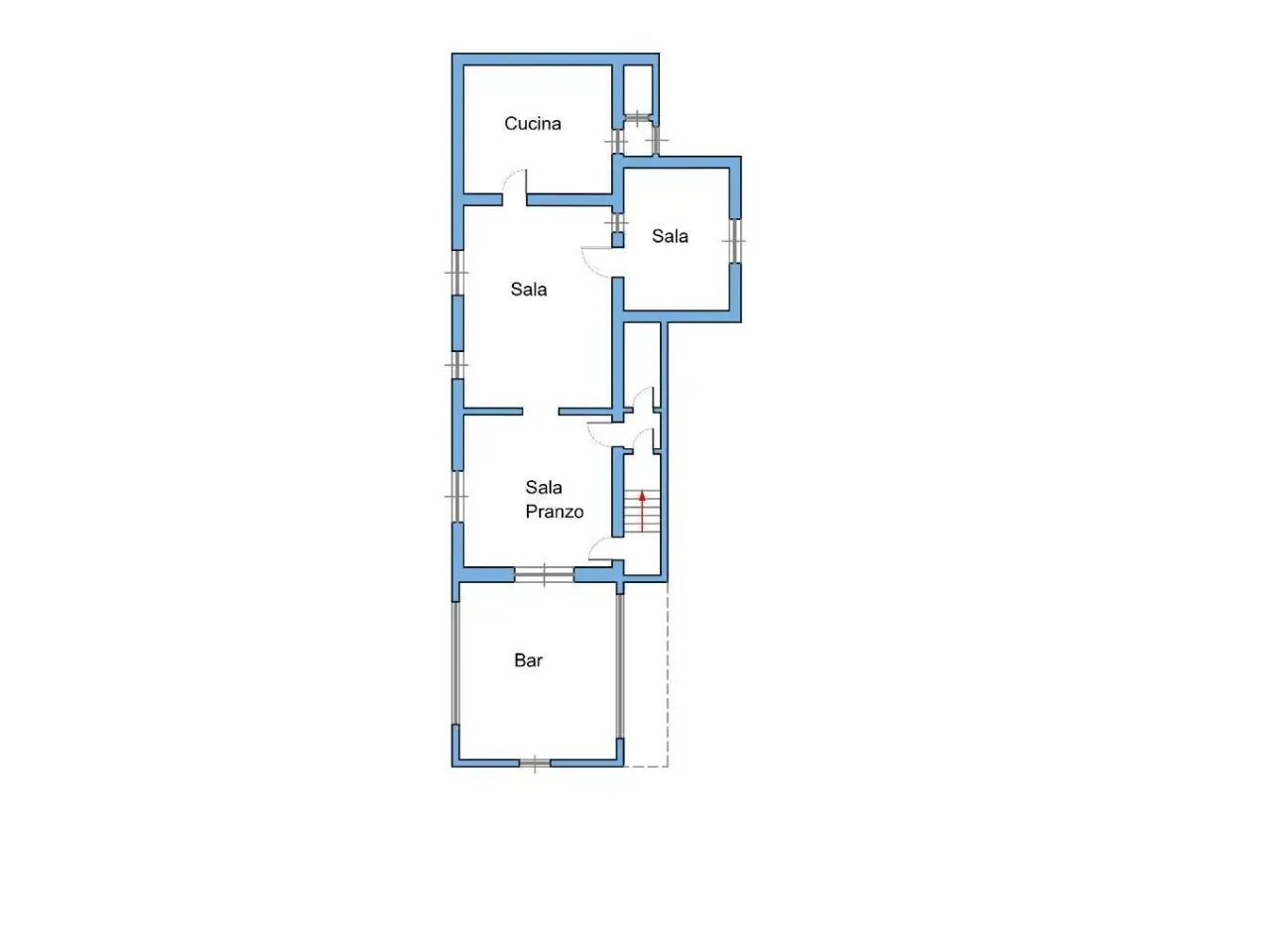 Negozio in Via Brondolo, Chioggia, {3} - Planimetria 1
