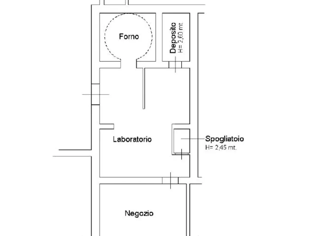 Negozio in Via della Stazione di Ciampino 2, Roma, {3} - Planimetria 1