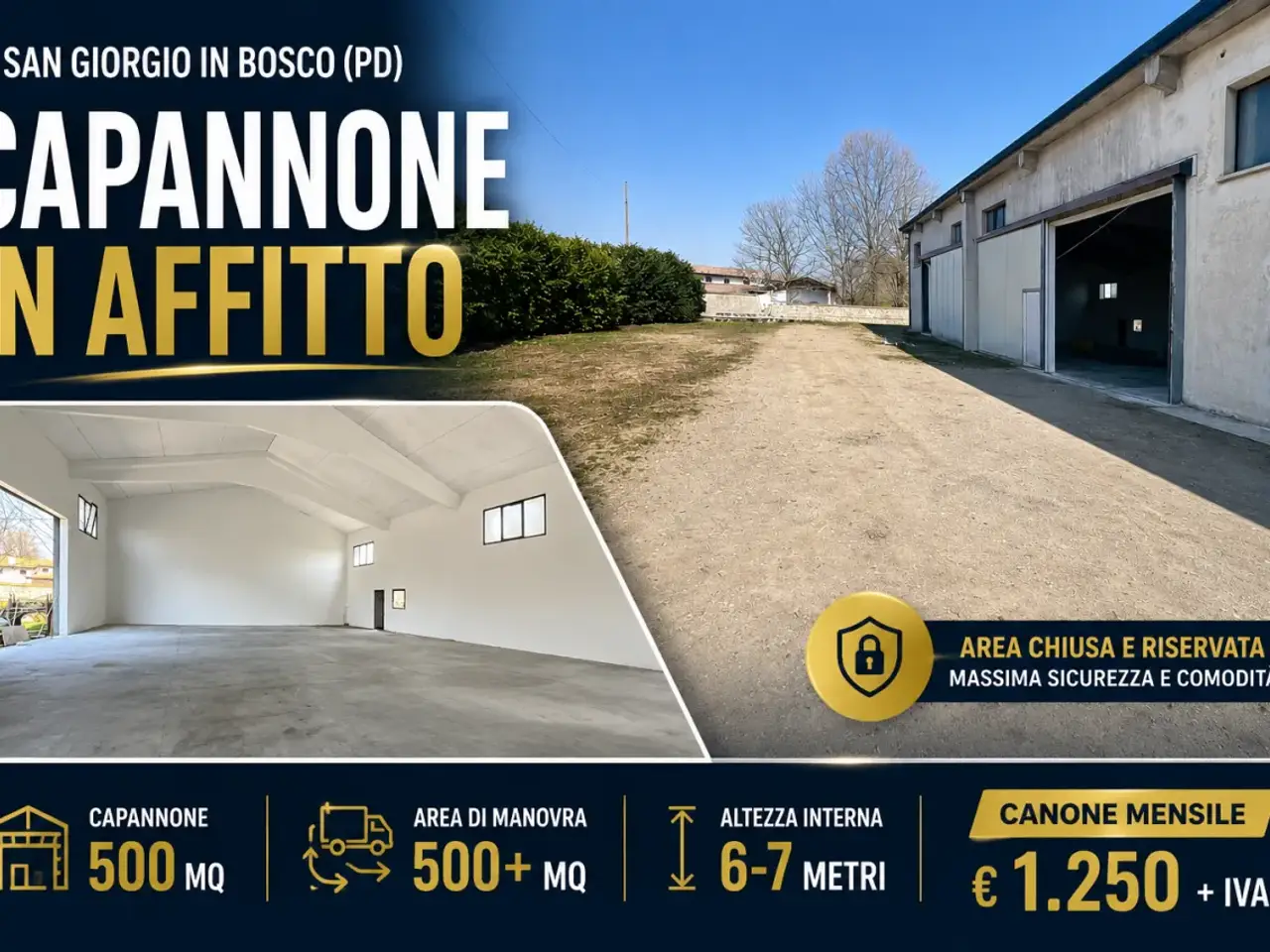 Capannone in Via Sega, San Giorgio In Bosco, {3} - Foto 1