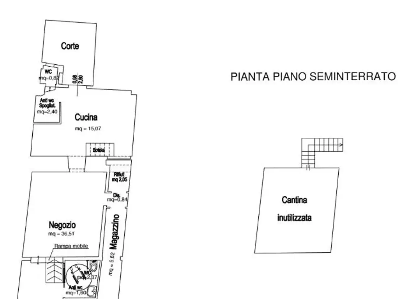 Negozio in Via San Gallo, Firenze, {3} - Planimetria 1