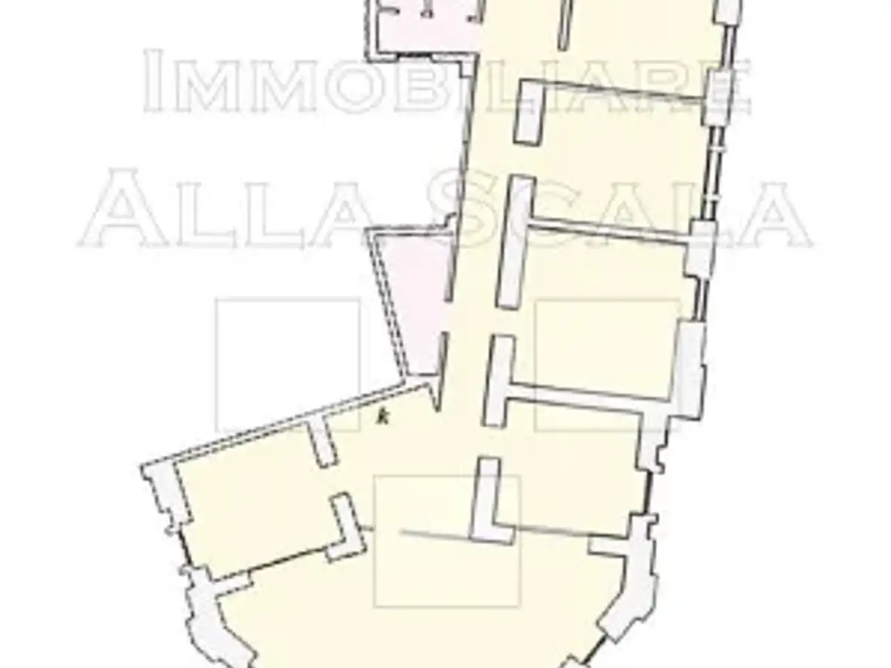 Ufficio in Via Cesare Battisti, Milano, {3} - Planimetria 1