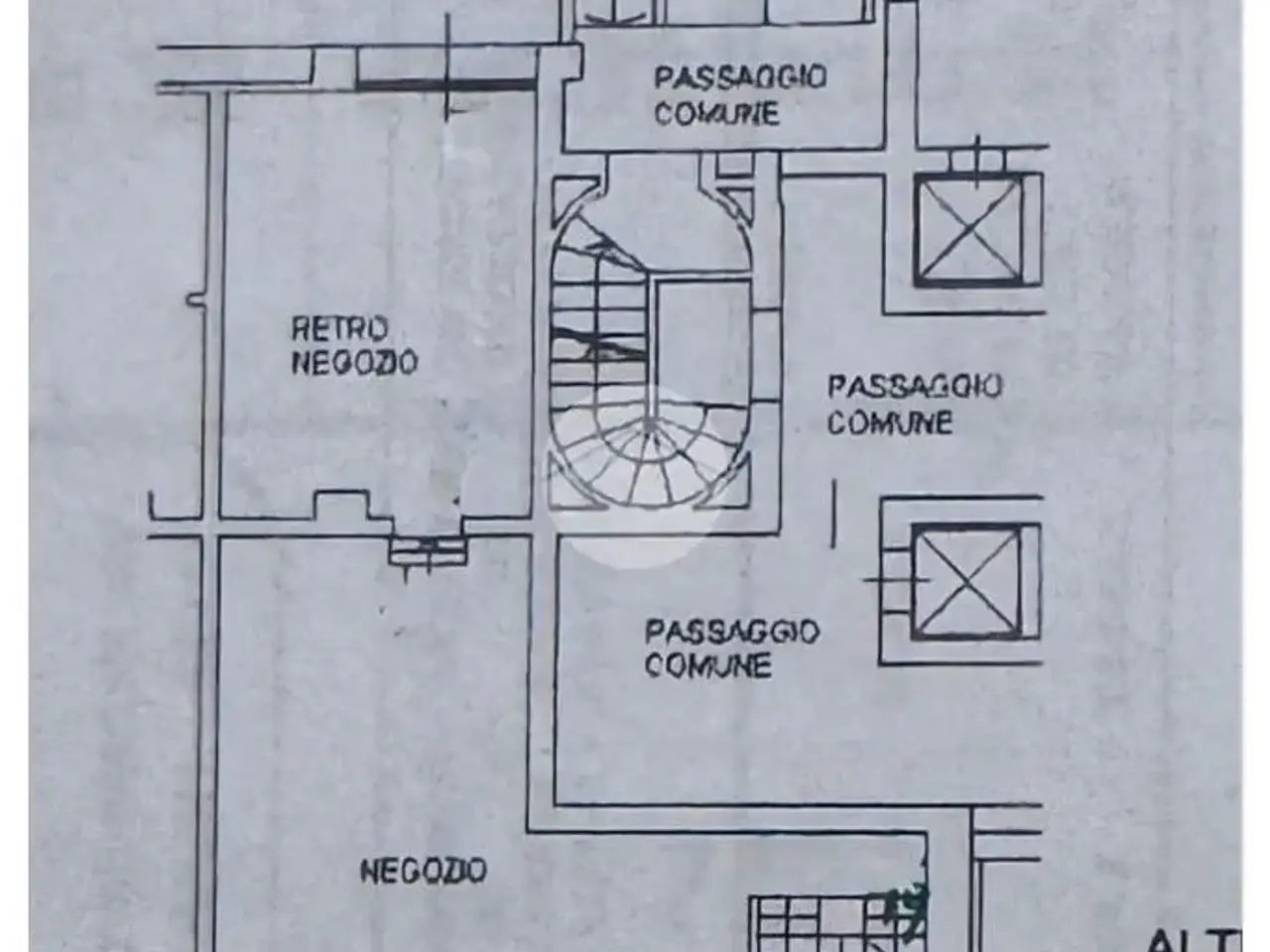 Negozio in Via Giosuè Carducci 34, Milano, {3} - Planimetria 1