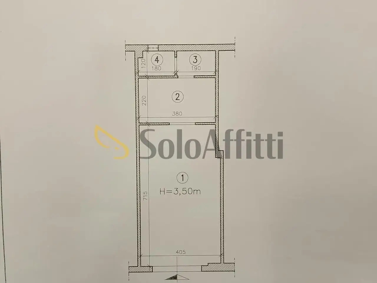 Negozio in Via Gian Lorenzo Bernini 83b, Napoli, {3} - Planimetria 1