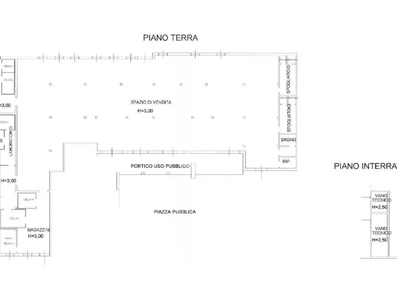 Negozio in Via Martiri della Libertà 52, Lograto, {3} - Planimetria 1