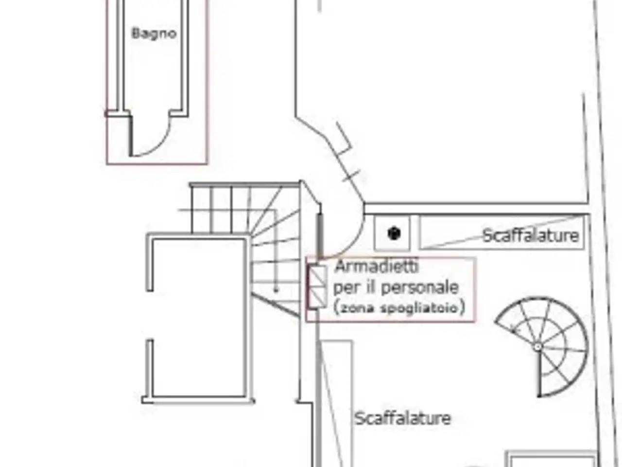 Negozio in Via Sant'Orsola 8, Milano, {3} - Planimetria 1