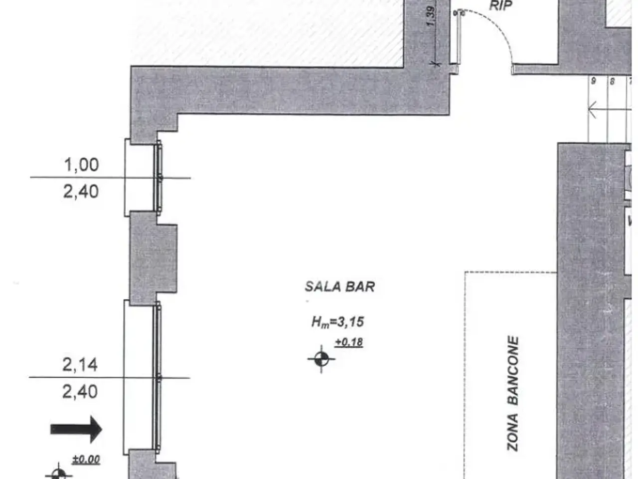 Negozio in Piazza del Mercato 11, Brescia, {3} - Planimetria 1