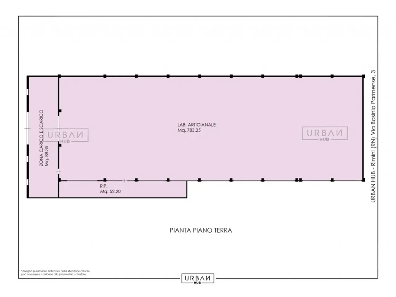Capannone in Via Romania, Rimini, {3} - Planimetria 1
