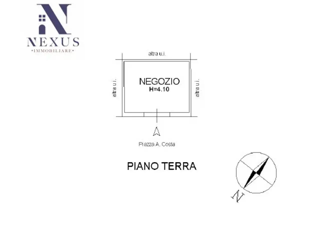 Negozio in Piazza Andrea Costa, Fano, {3} - Planimetria 1