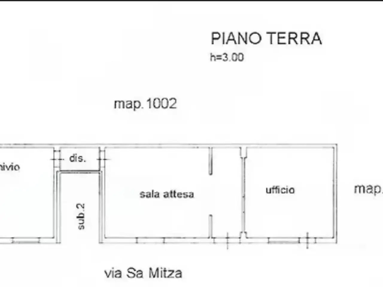 Appartamento in Via Sa Mitza, Siliqua - Planimetria 1