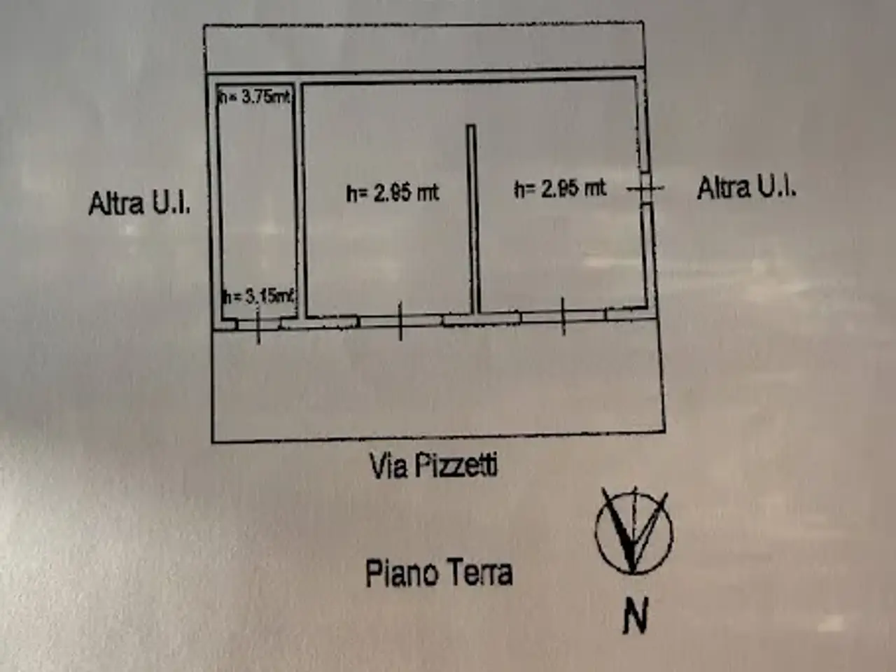 Magazzino in Via Antonio Scarlatti 26, San Cataldo, {3} - Planimetria 1