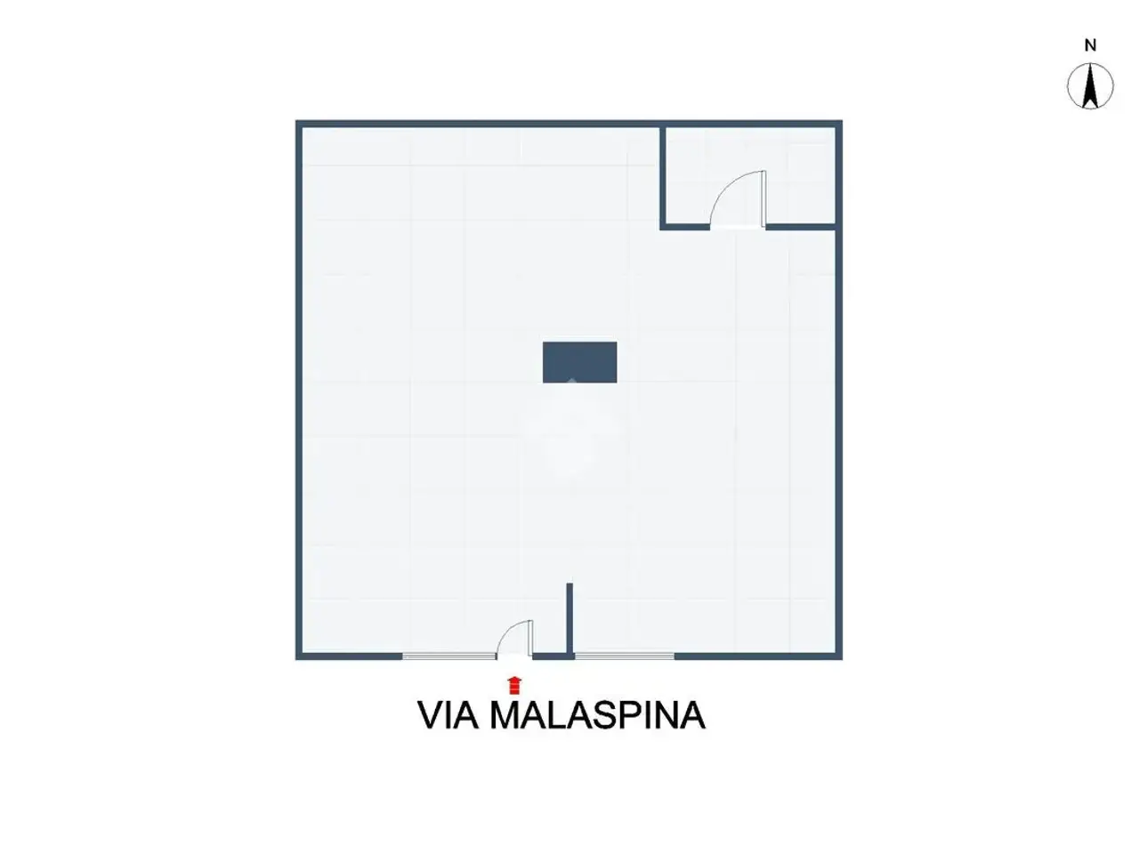Magazzino in Via Malaspina 51, Palermo, {3} - Planimetria 1