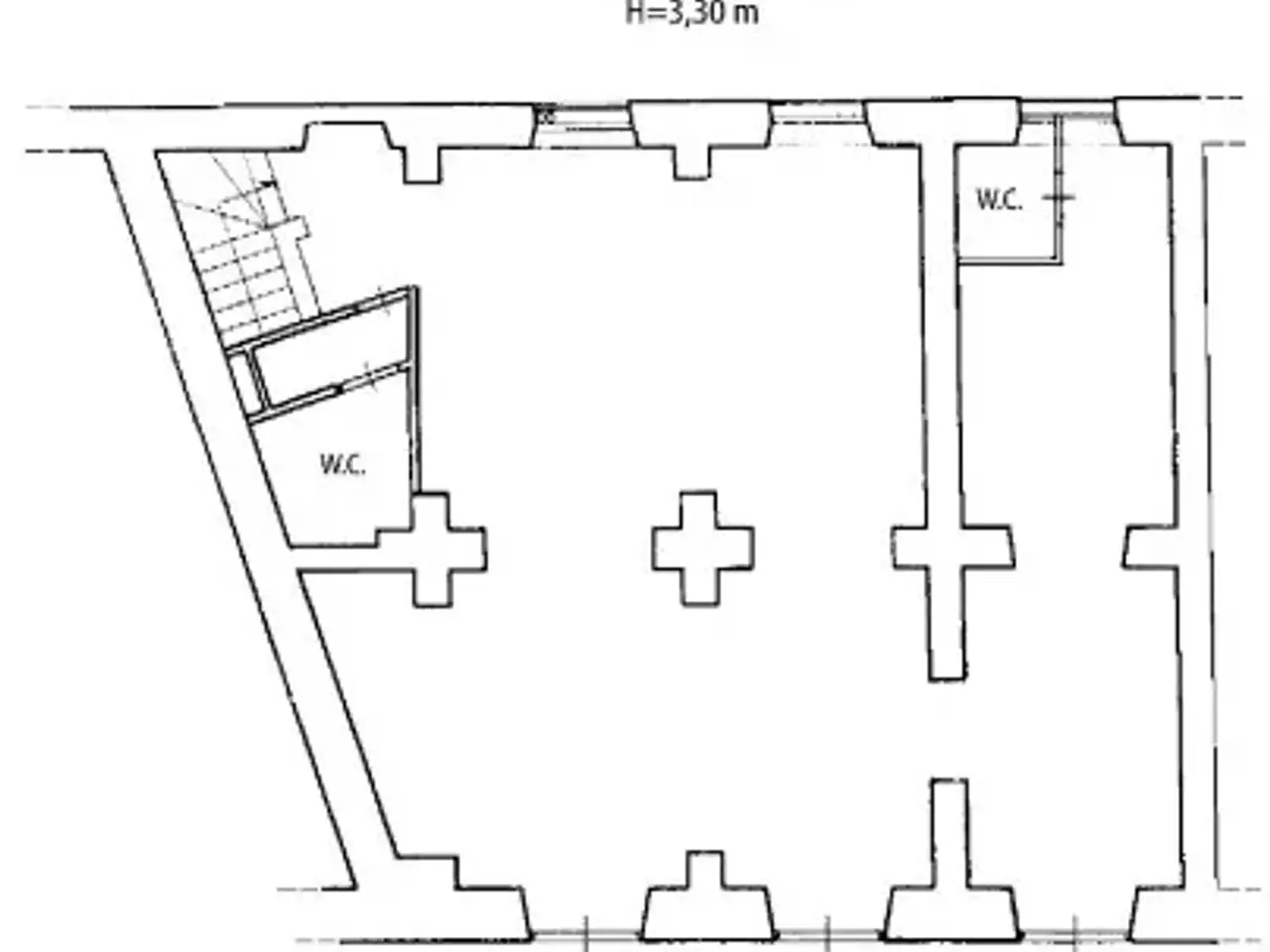 Negozio in Via Vespasiano 56, Roma, {3} - Planimetria 1