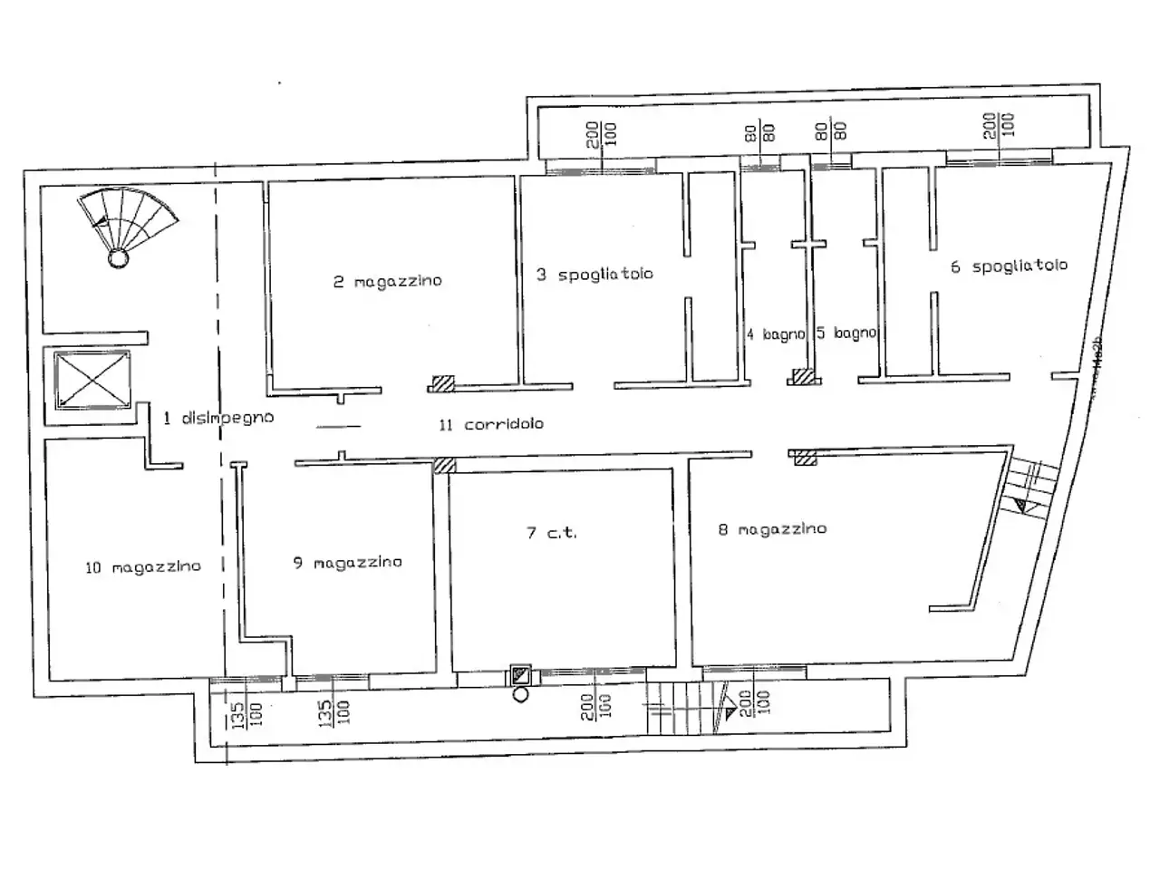 Albergo in Via Peagna 2, Stanghella, {3} - Planimetria 1