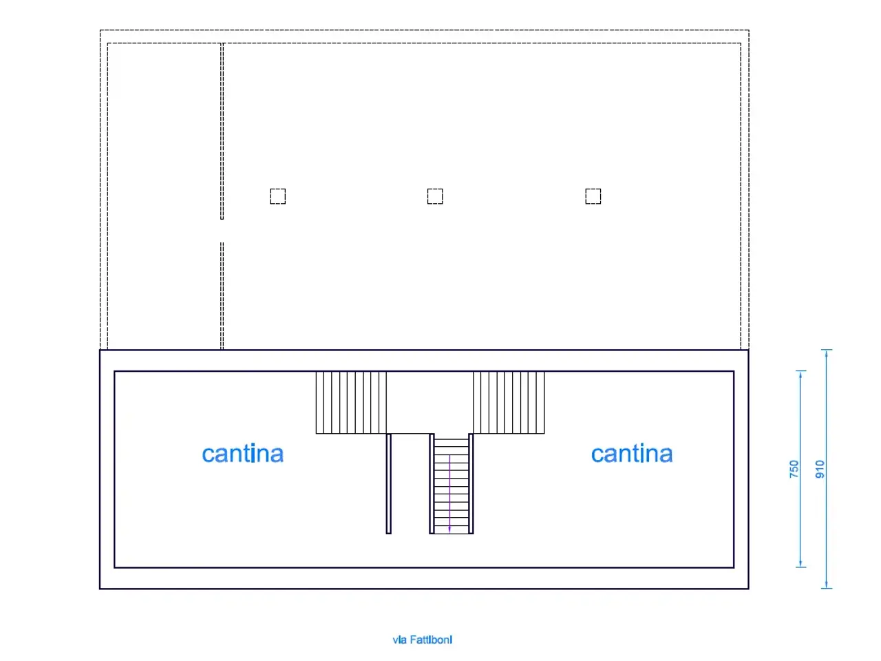 Casa indipendente in Piazza Aguselli, Cesena - Planimetria 1