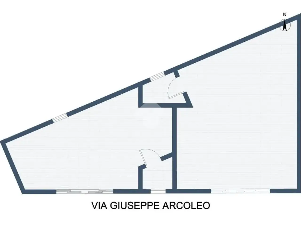 Negozio in Via Giuseppe Arcoleo 15, Palermo, {3} - Planimetria 1