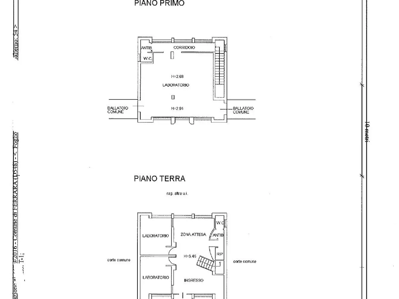 Negozio in Via Zappaterra 19, Ferrara, {3} - Planimetria 1