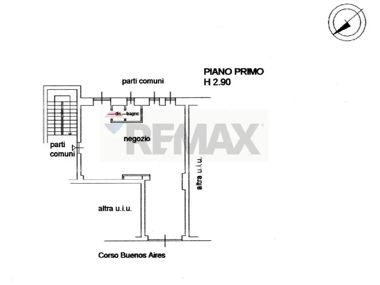 Ufficio in Galleria Buenos Aires 13, Milano, {3} - Planimetria 1