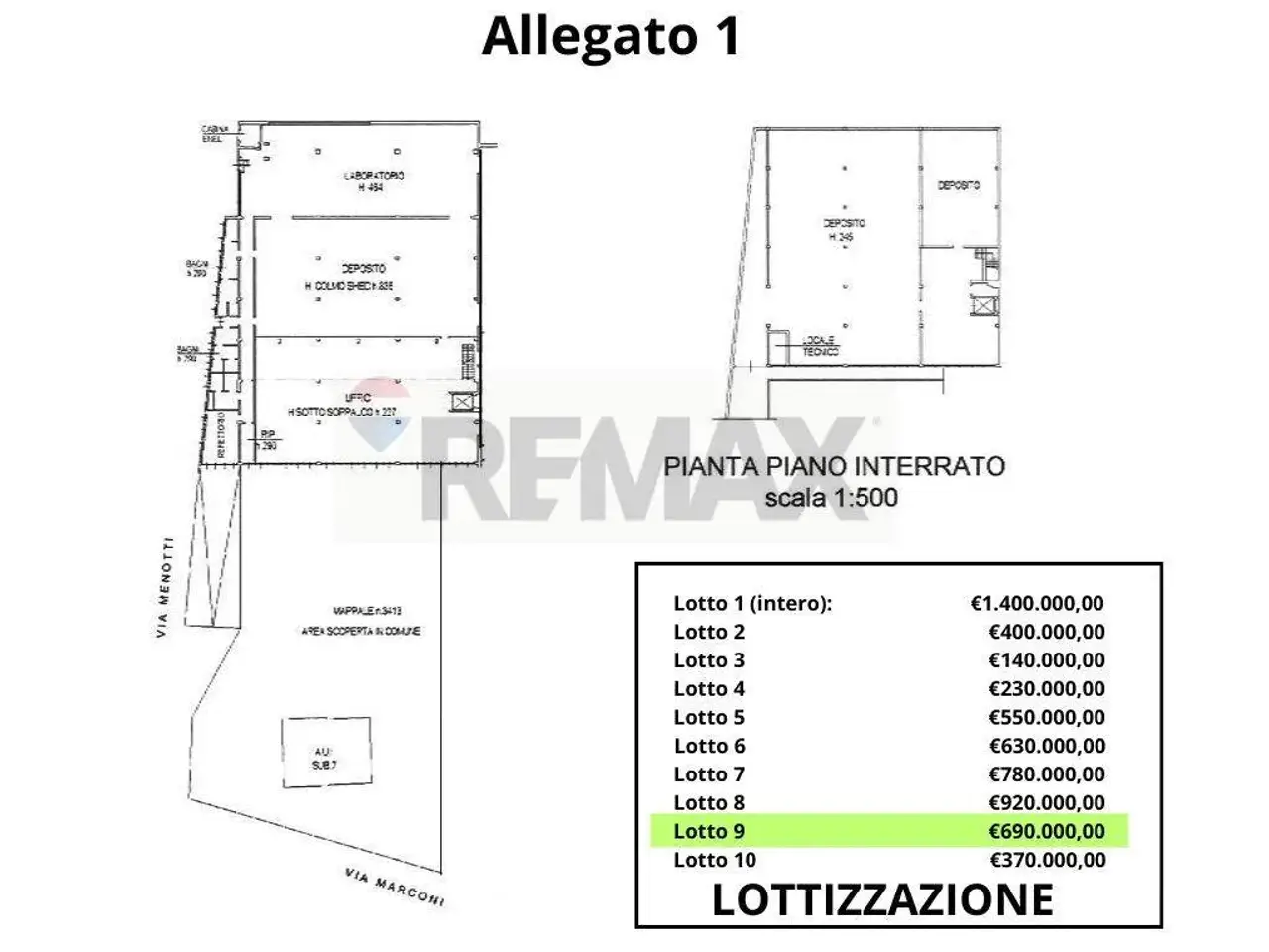 Capannone in Piazza Giuseppe Mazzini 16, Besnate, {3} - Planimetria 1
