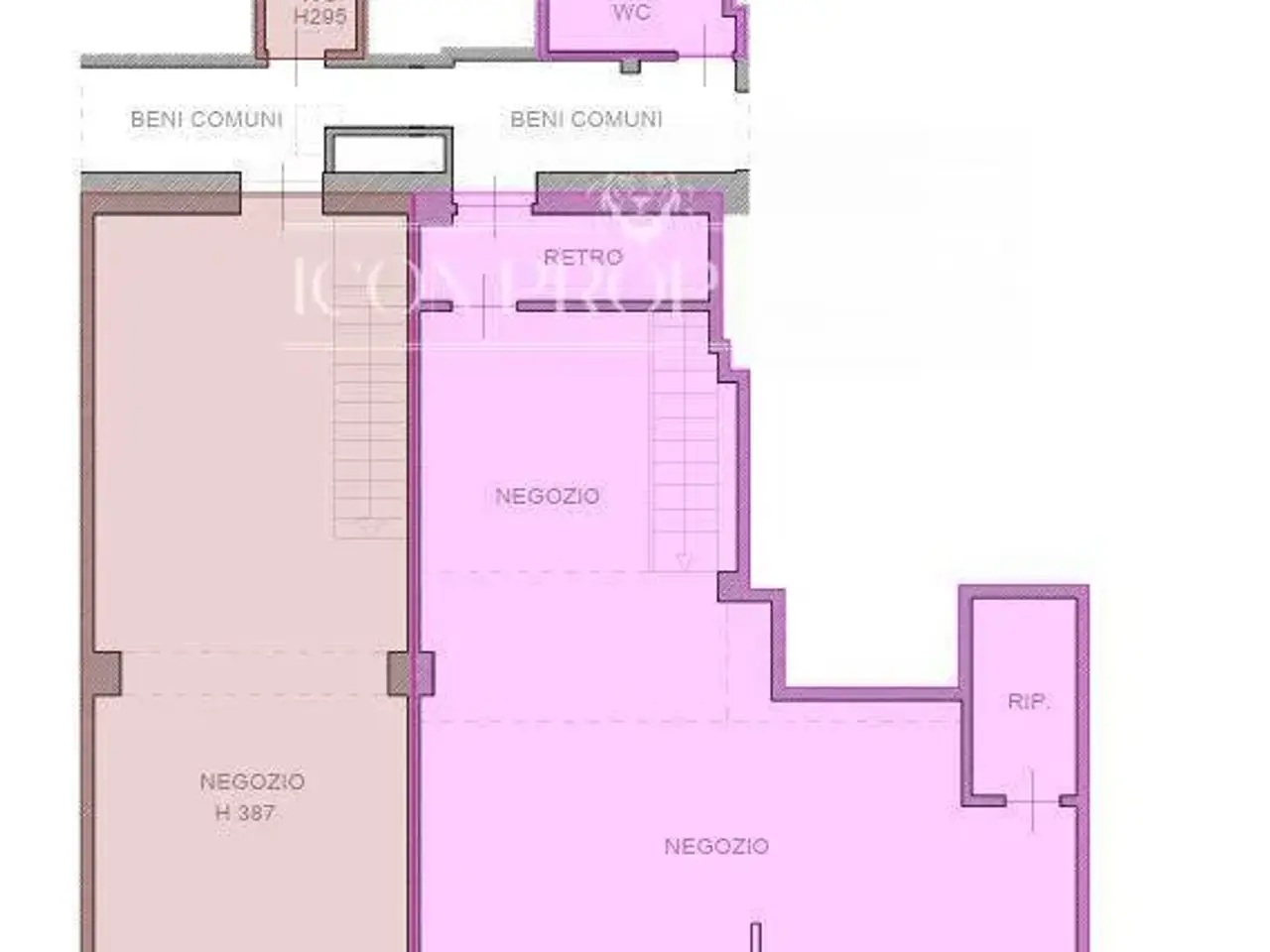 Negozio in Via Broletto 39, Milano, {3} - Planimetria 1