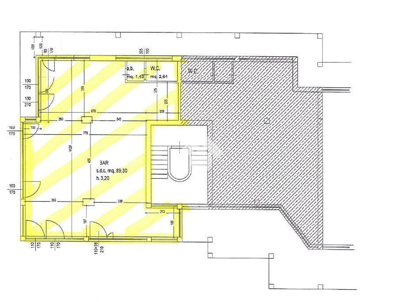 Negozio in Via S.S. Trinità, Chiari, {3} - Planimetria 1