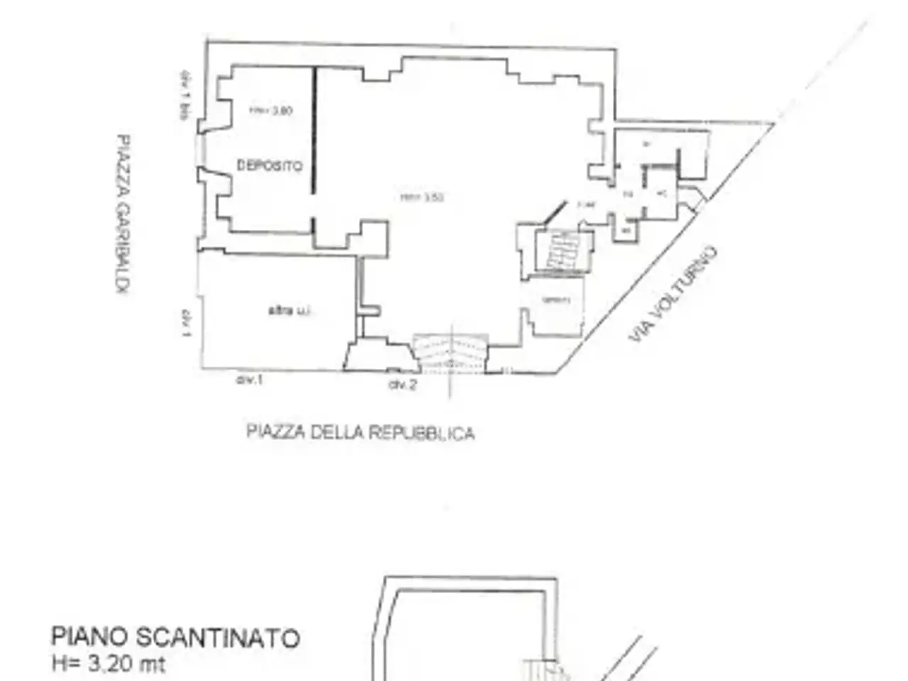 Negozio in Piazza Giuseppe Garibaldi 1, Castellana Grotte, {3} - Planimetria 1