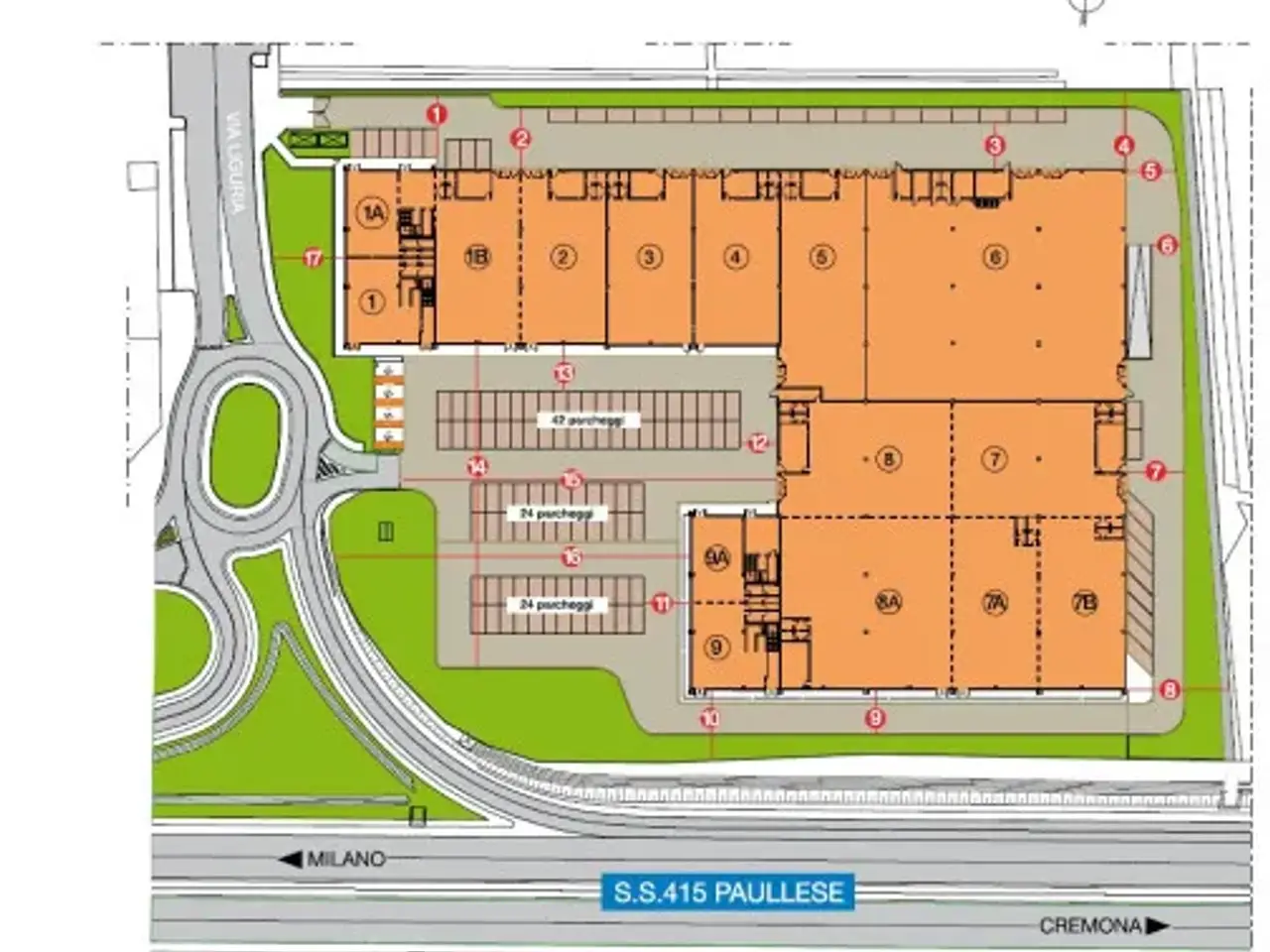 Magazzino in Strada Provinciale Paullese, Peschiera Borromeo, {3} - Planimetria 1