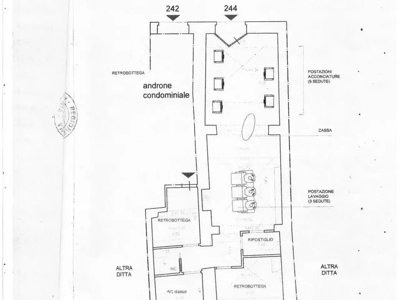 Negozio in Via Umberto, Catania, {3} - Planimetria 1