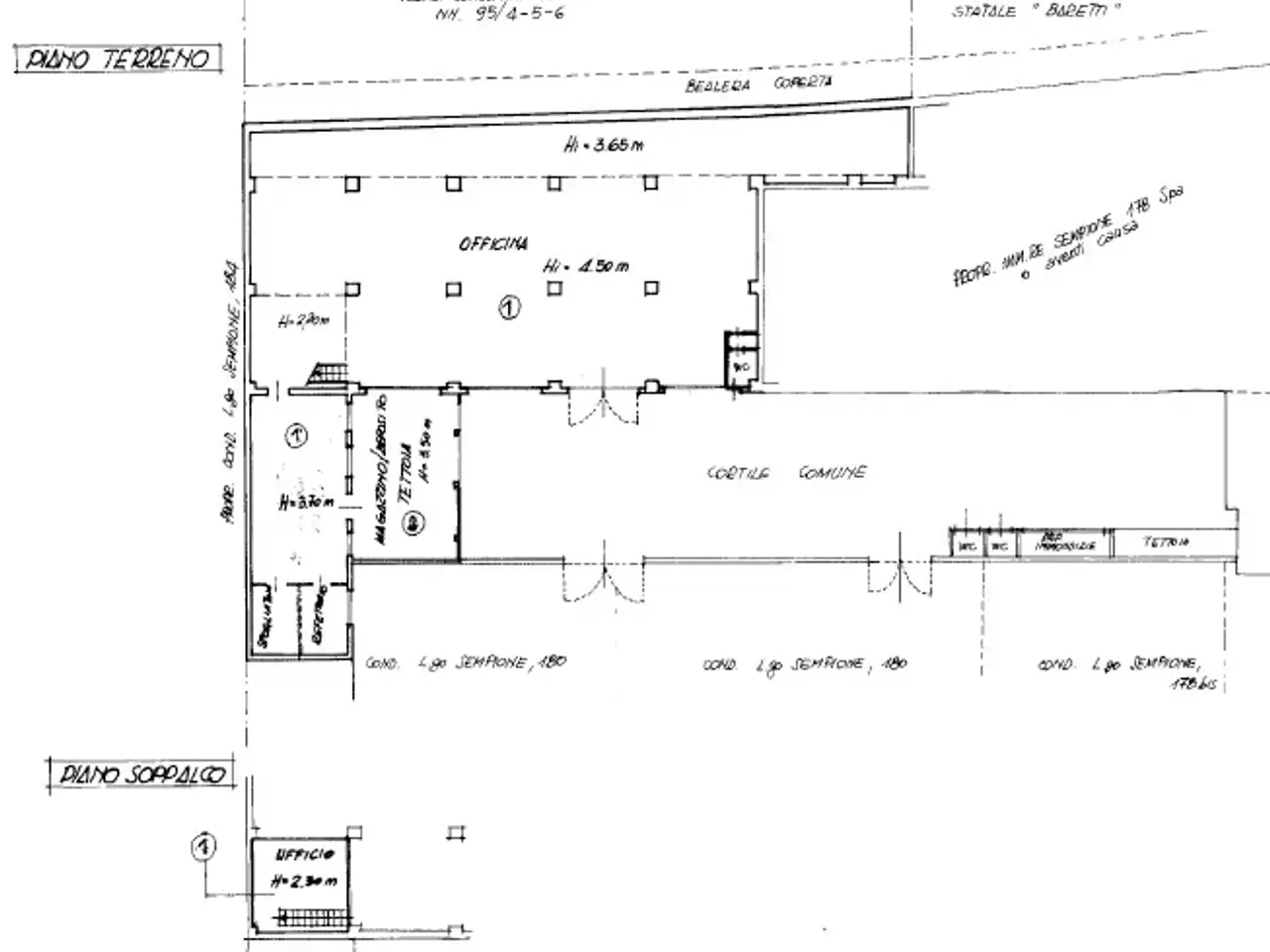 Laboratorio in Largo Sempione 180 Bis, Torino, {3} - Planimetria 1