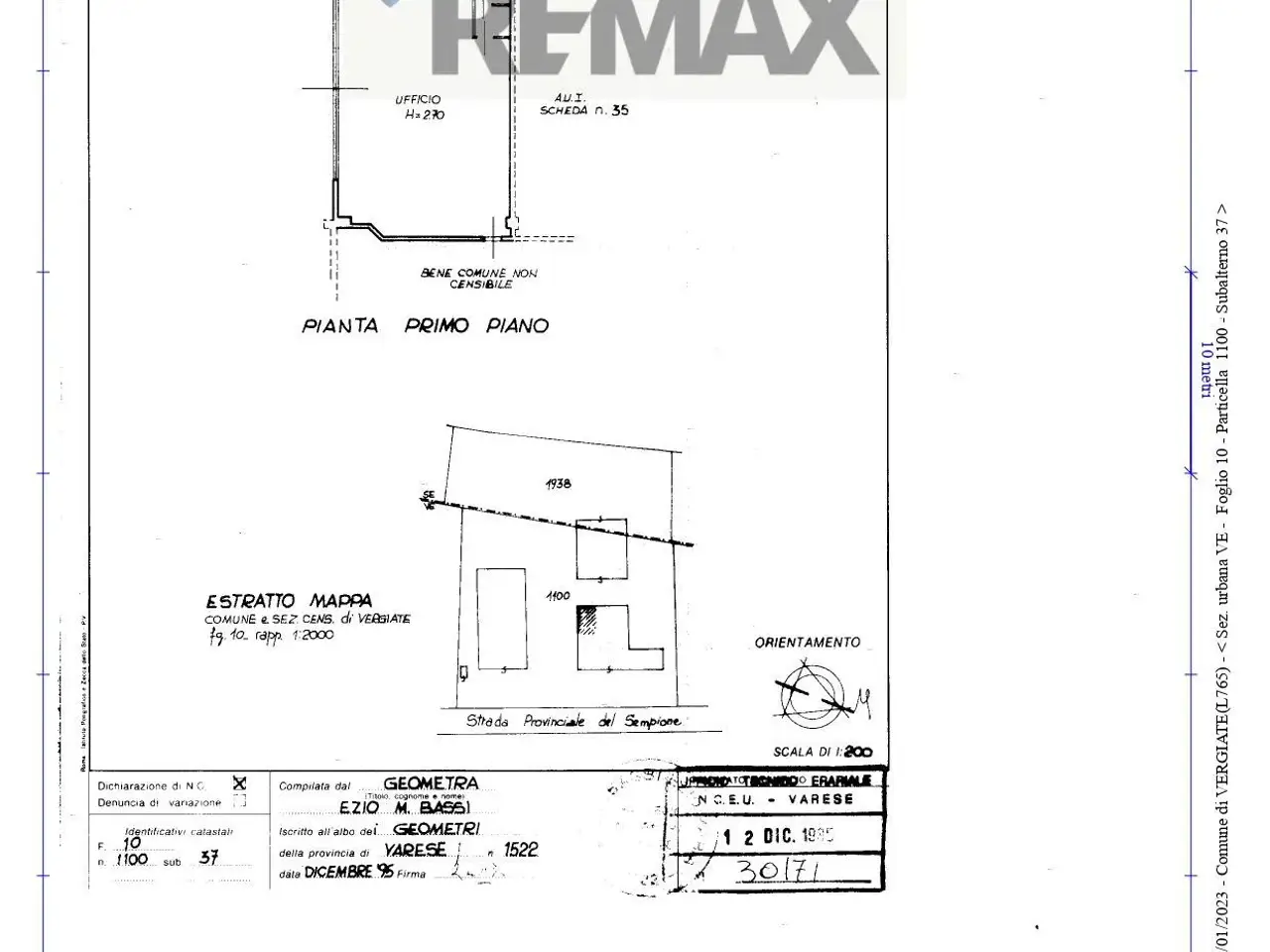 Ufficio in Via Sempione 37, Vergiate, {3} - Planimetria 1