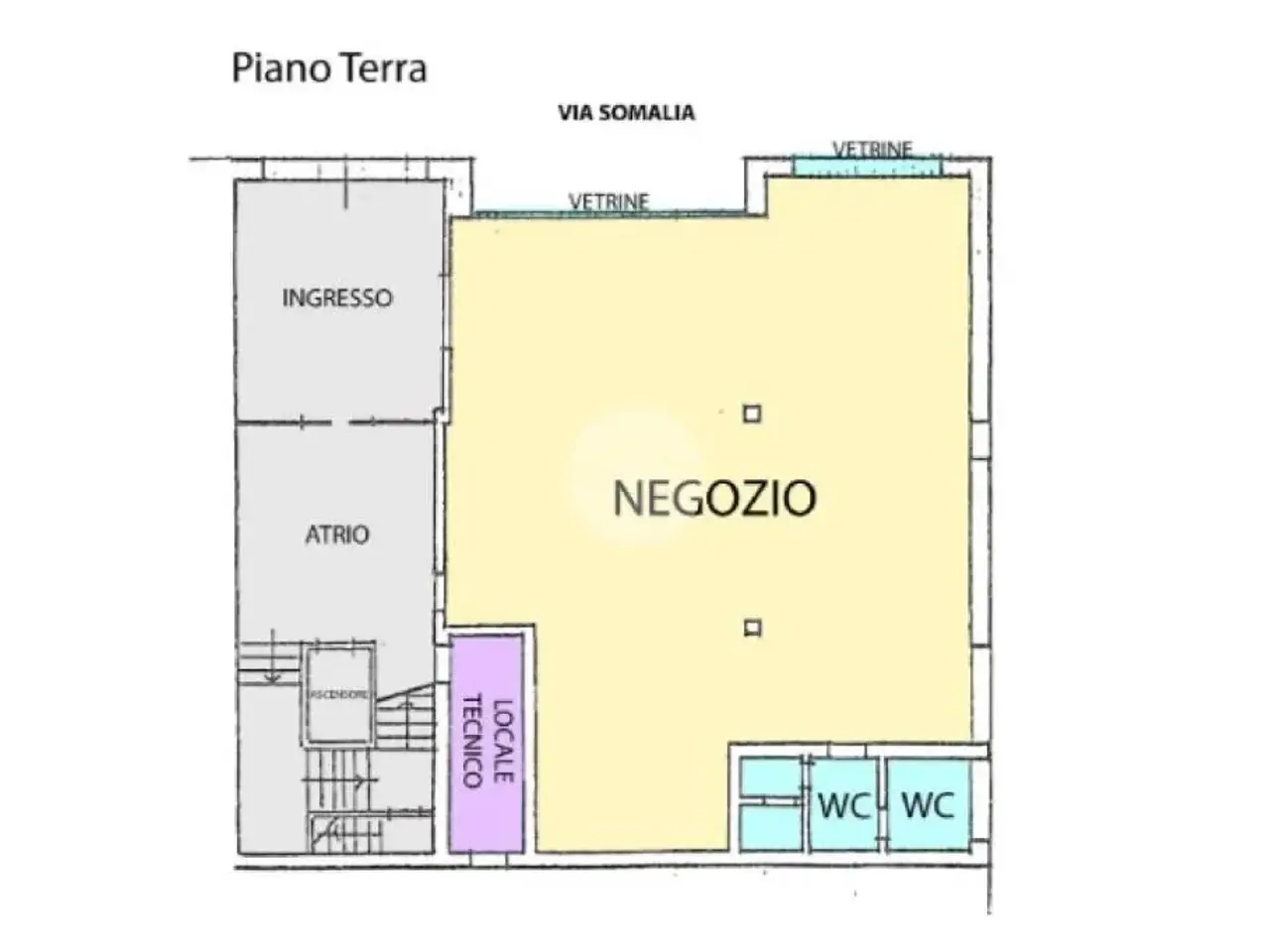 Ufficio in Via Somalia 6, Brescia, {3} - Planimetria 1