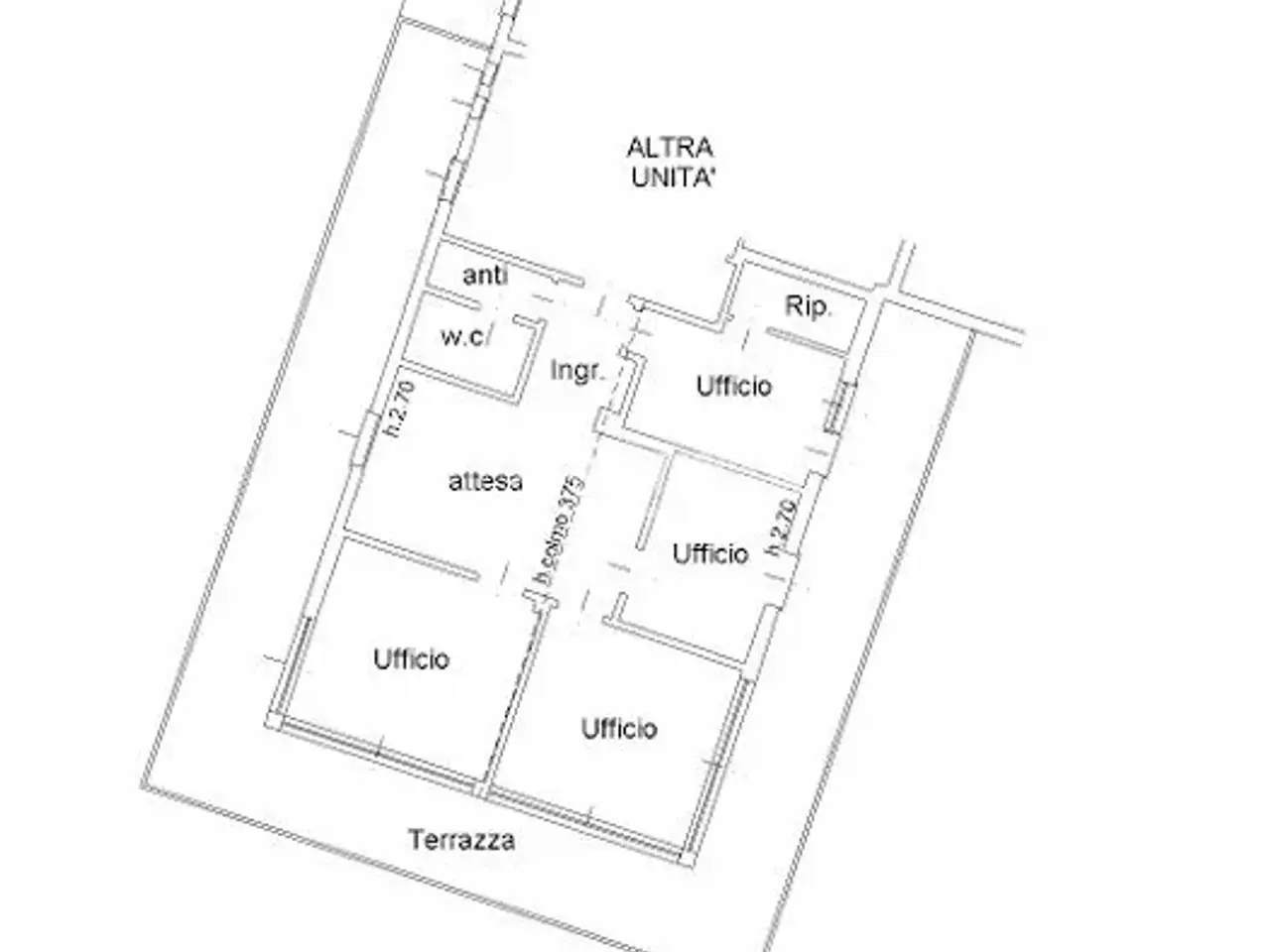 Ufficio in Via Roma 97/2, Quarto D'Altino, {3} - Planimetria 1