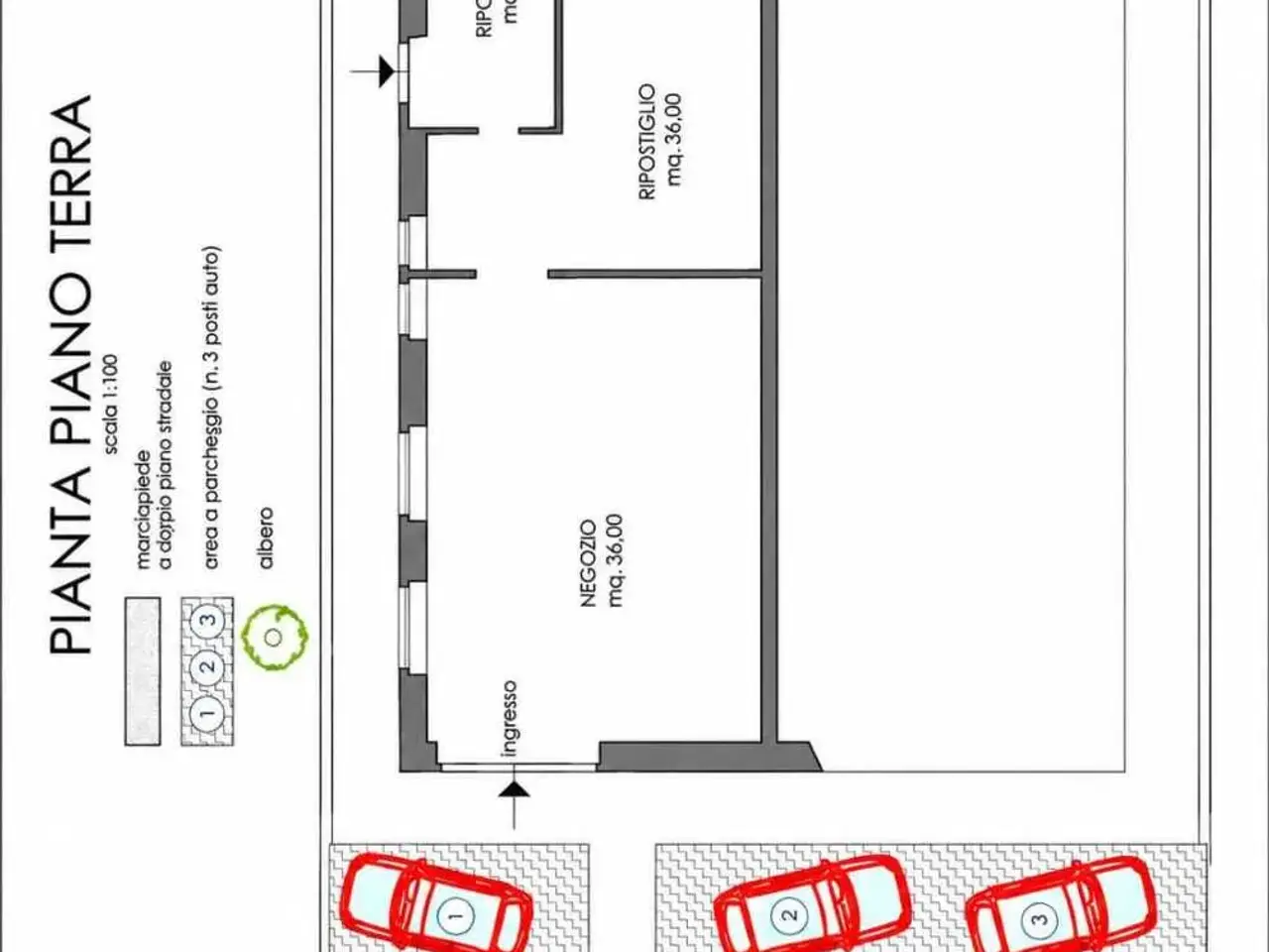 Palazzina commerciale in Via Martiri VI Ott. 26, Lanciano, {3} - Planimetria 1