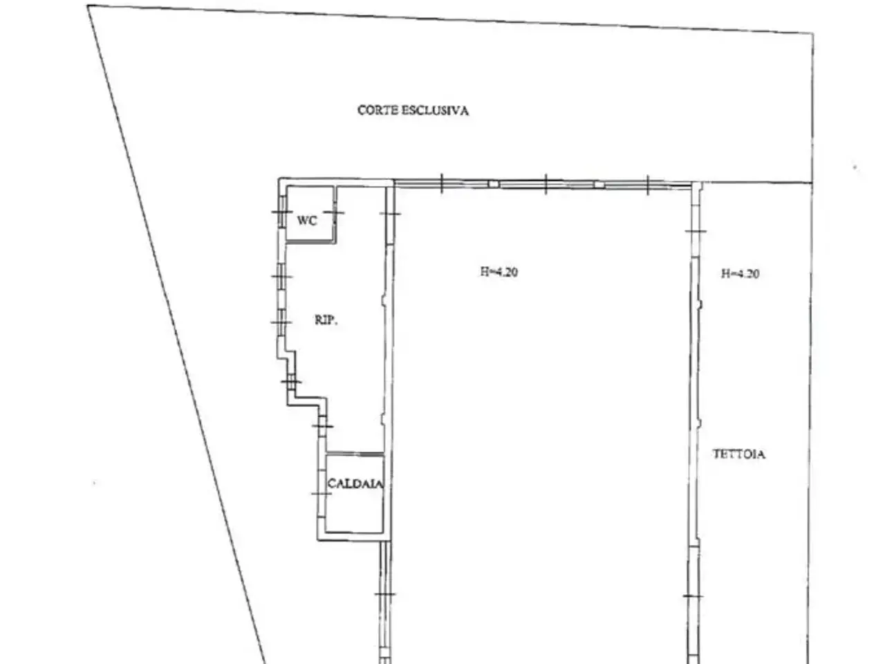 Capannone in Via G. Mazzini 14, Botticino, {3} - Planimetria 1