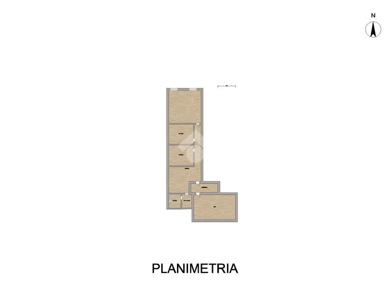 Ufficio in Via dei Cappuccini 4, Cremona, {3} - Planimetria 1