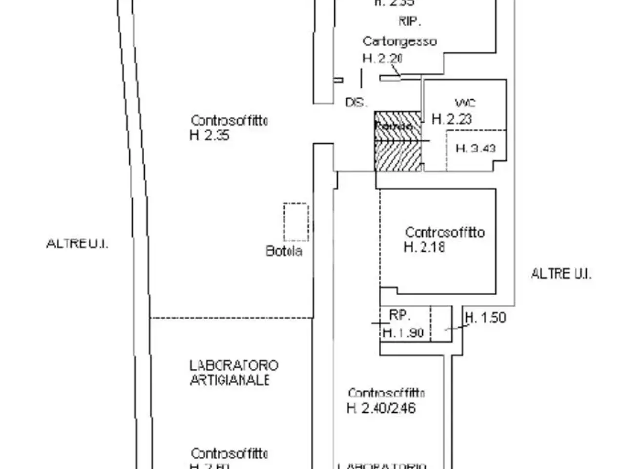 Negozio in Via Emilia Santo Stefano 58, Reggio Emilia, {3} - Planimetria 1