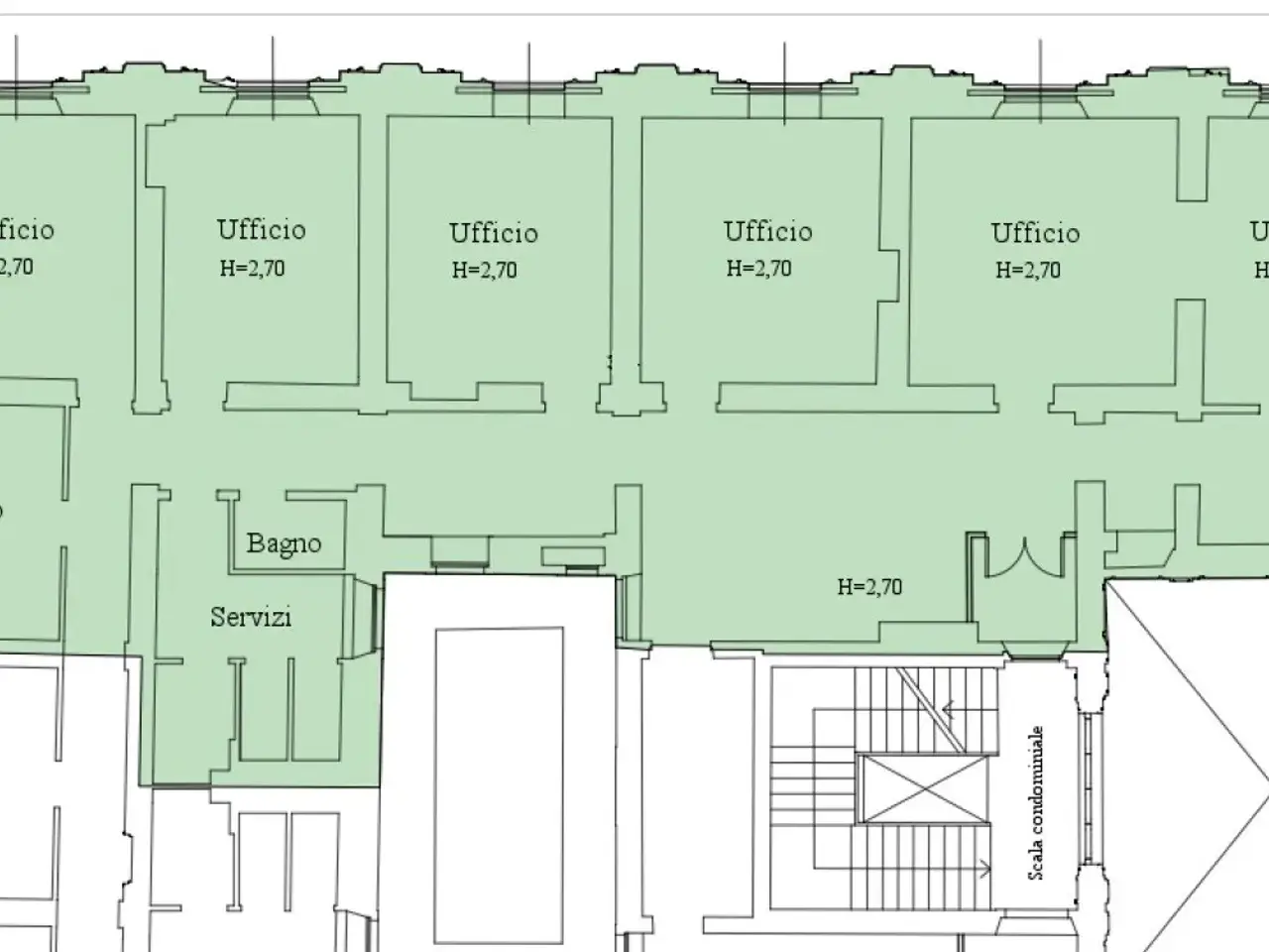 Ufficio in Via Roma 3, Firenze, {3} - Planimetria 1