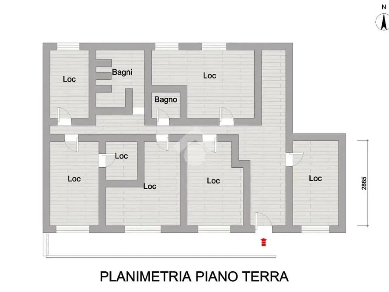 Negozio in Via Lanzara 10, San Giorgio A Cremano, {3} - Planimetria 1