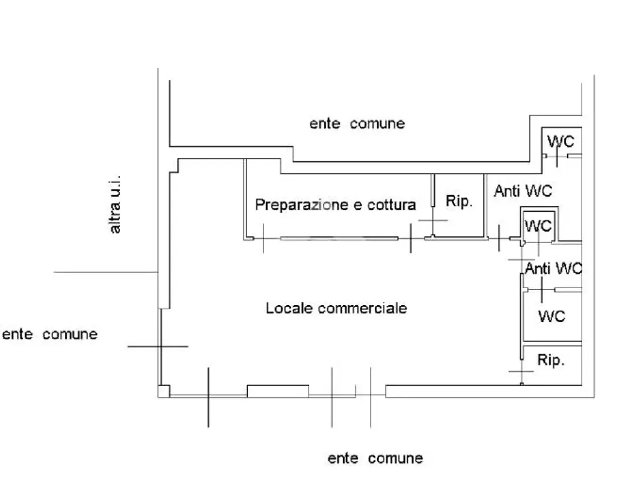 Negozio in Via Privata Fabio Filzi 10, Lecco, {3} - Planimetria 1