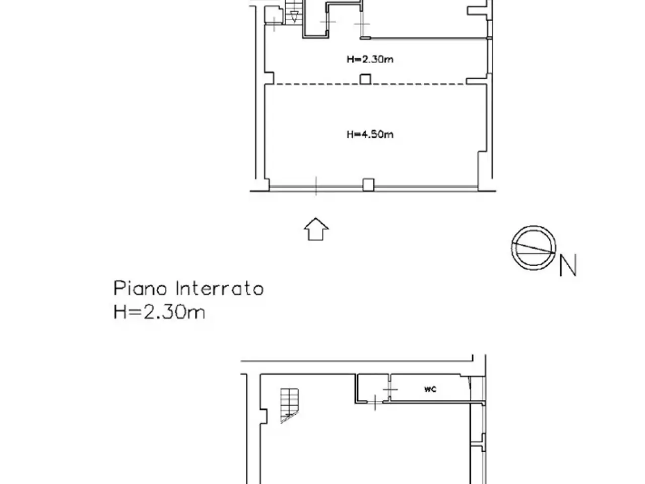 Negozio in Piazza Lorenzo Lotto  43-44, Roma, {3} - Planimetria 1