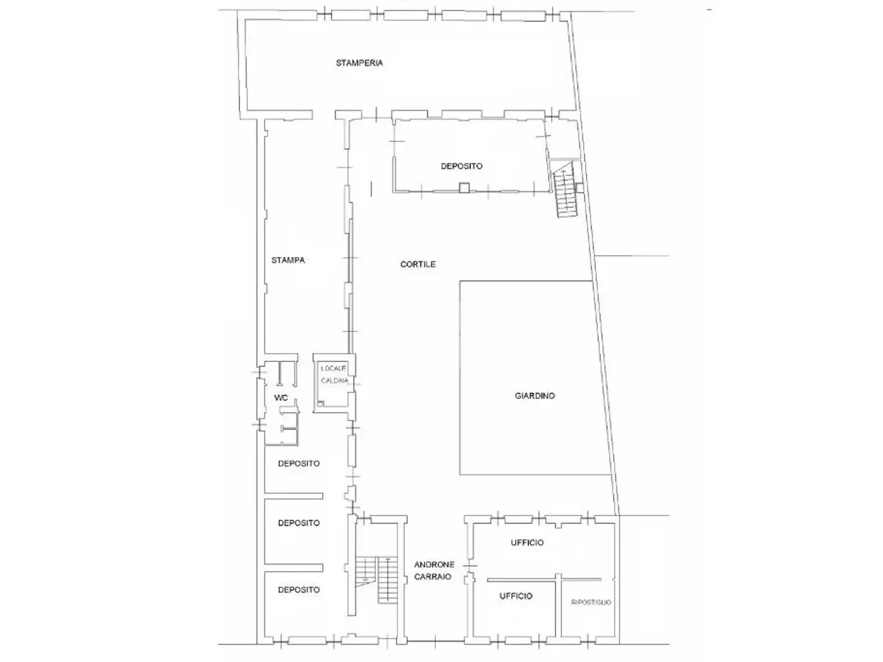 Palazzina commerciale in Via G. a. Irico 9, Trino, {3} - Planimetria 1